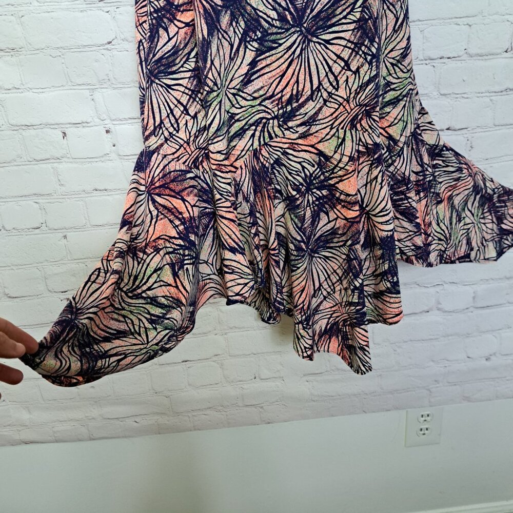Soprano Boho Floral Asymmetrical Sleeveless Dress Size Small - Picture 4 of 8